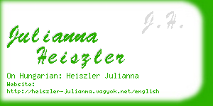 julianna heiszler business card